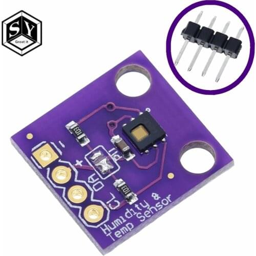 GREAT IT HDC1080 module Low Power, GY-213V-HDC1080 High Accuracy Digital Humidity Sensor with Temperature Sensor For Arduino