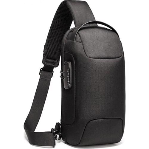 Chest Bag Waterproof Crossbody Bag Anti-theft Shoulder Bags USB Charging Short Trip For Travel Pack