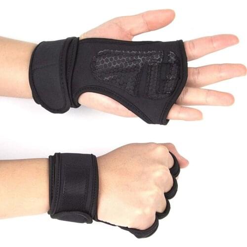 Anti-slip Fitness Weightlifting Wrist Support Hand Protection Ski Skiing Palm sport Gloves wristband Roller Snowboarding