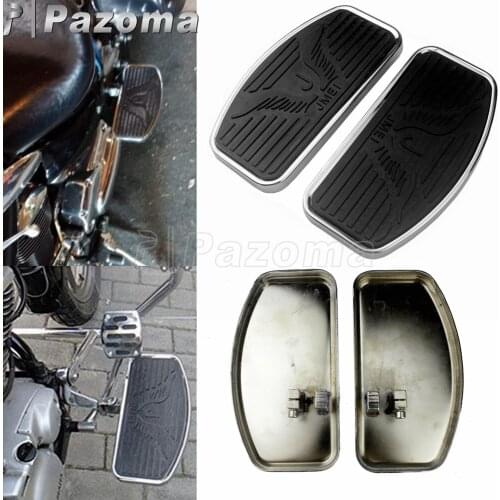 Motorcycle Front Rider Driver Foot Rest Floorboards For Honda MAGNA VF250 VF750 94-13 Suzuki Intruder Volusia 400 800 All years