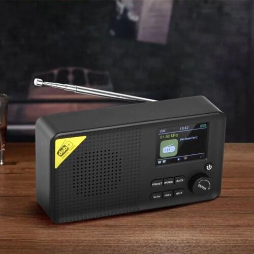 Portable Bluetooth Digital Radio DAB/DAB+ and FM Receiver Rechargeable Lightweight Home Radio