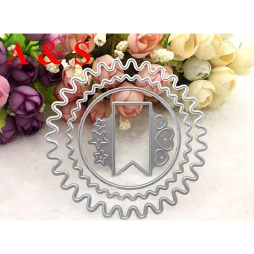 Q105 METAL CUTTING DIES Round Star Heart Scrapbook card paper craft party decoration embossing stencil cutter