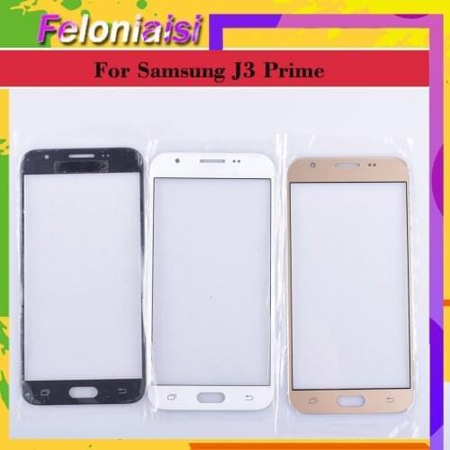 For Samsung Galaxy J3 Prime J3 Emerge 2017 J327 SM-J327P GT-J327 Touch Screen Front Glass Panel TouchScreen LCD Outer