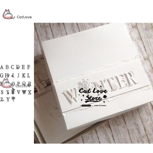 26 Letters Series Metal Cutting Dies Stencils For DIY Scrapbooking Paper Card Decorative Craft Dies Embossing Die Cuts New 2019