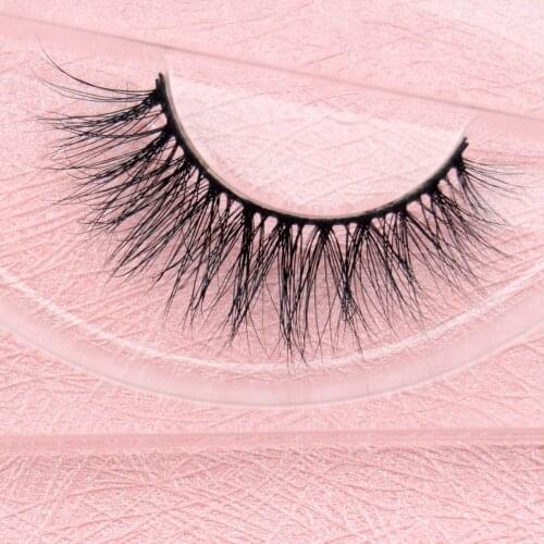 Visofree 3D Real Mink Eyelashes Natural Long Soft Extension Mink Lashes 100% Handmade Eye Lashes Glitter Packing E17