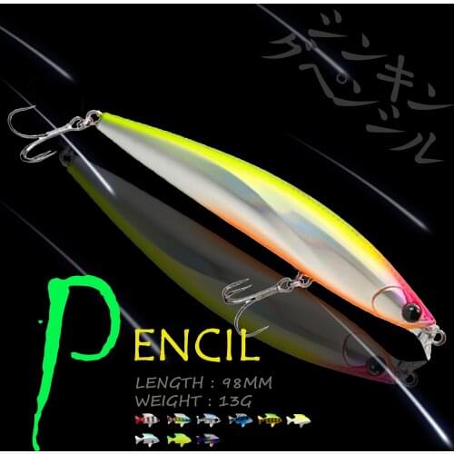 WALK FISH 98MM 13G Pencil Fishing Lure Japanese Profession Floating Artificial Lures Minnow Saltwater Pesca Fishing Tackle