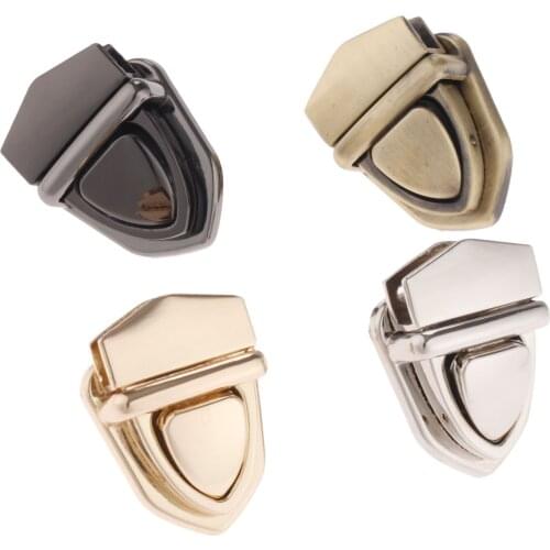 1Pc Metal Twist Turn Lock Snaps Hardware Luggage Clothing Accessories Bag Lock Fastener Closure Catch Tuck Leather Craft 29*38mm