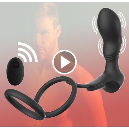10 Speed Vibrator for men Remote control wireless pulse vibrating prostate massager masturbator sexe toy homme