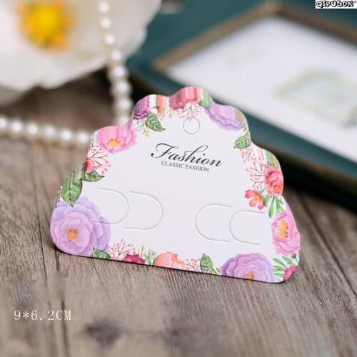 100pcs/Spot/mini card/hand DIY jewelry/earrings/brooch/necklace display tags custom design 2019035-1