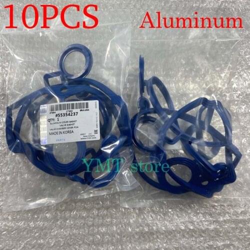 10X Engine Aluminum Valve Cover Gasket For Buick Excelle Chevrolet Cruze Aveo Daewoo Lacetti Opel Astra Pontiac G3 OE# 55354237
