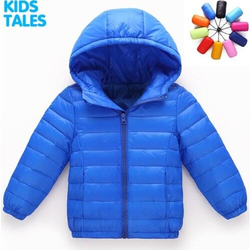 2017 Winter New Warm Boys Girls Thin Down Cotton Coat Baby Kids Spring Autumn Down Jacket Children 3-11Y Outwear Clothes