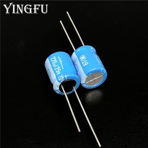 30pcs 220uF 25V NICHICON BT Series 10x12.5mm High reliable 25V220uF Aluminum Electrolytic capacitor