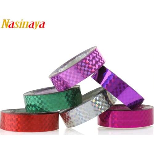 5pcs/pack Rhythmic Gymnastics Decoration Holographic Tapes RG Prismatic Glitter Tapes Gimnasia Ritmica Artistic Hoops Stick