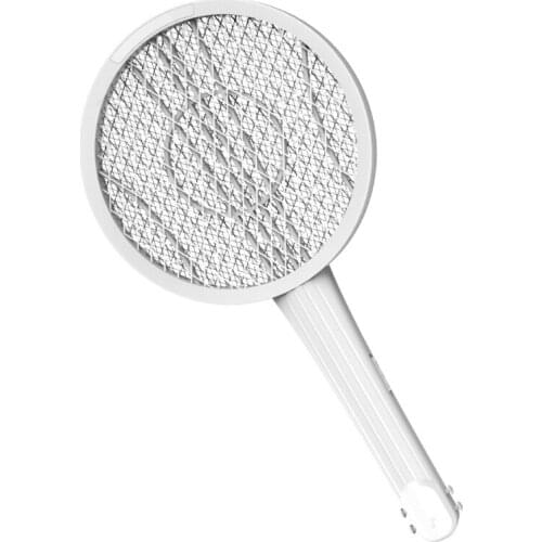 3-Layers Mosquito Swatter Killer USB Rechargeable Electric LED light Tennis Bat Handheld Racket Insect Fly Bug Wasp