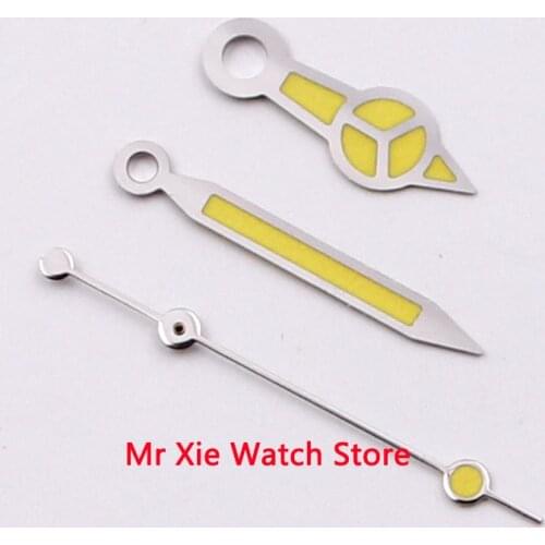 Bliger Brand New Silver White Color Luminous Watch Hands Fit MIYOTA 8205 8215 DG2813/3804 Automatic Movement