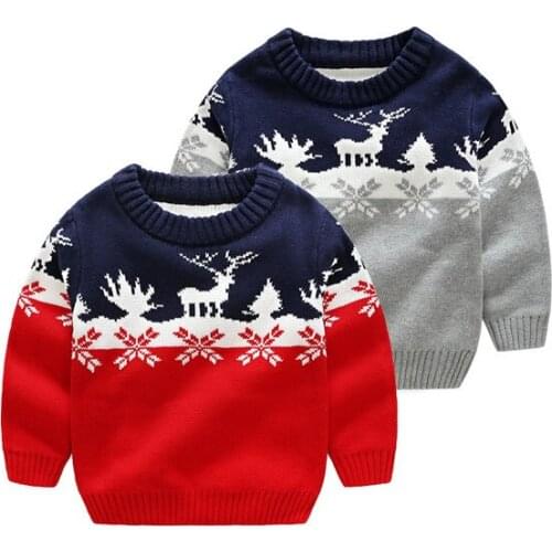 Childrens sweater 100% cotton baby pullover 2-10 years old