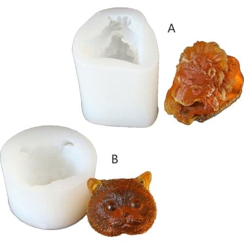 Epoxy Resin Mold 3D Cartoon Animal Decorations Mold Ornaments Casting Silicone Mould DIY Crafts Plaster Candle Soap Making Tool