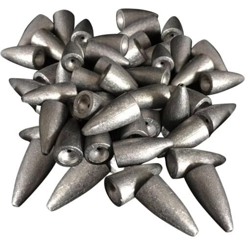 50x 7g + 50x 5g Fishing Ball Shape Lead Sinking Weights For Bottom Fishing