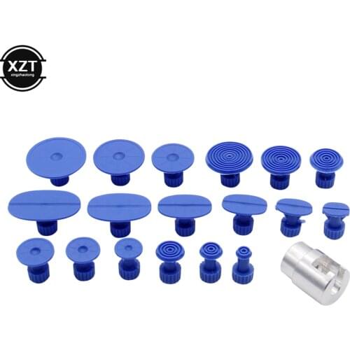 18 Pcs Car Body Paintless Dent Hail Repair Tool Plastic Glue Puller Tabs Pad Automobile Repair Tools with Pull Head Set