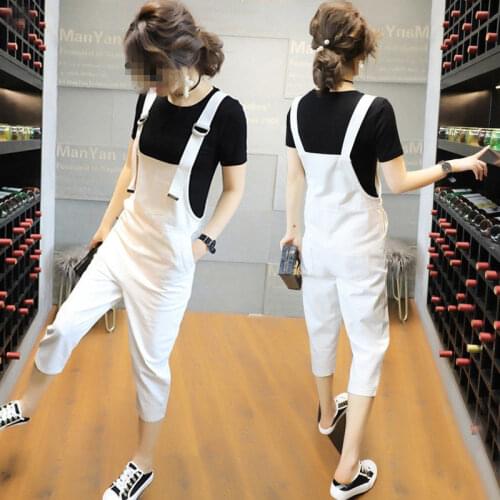 Bib Pants Women Spring New Style Korean Loose Casual Harem Jumpsuit Spring and Summer Jeans Women Fashion Pants