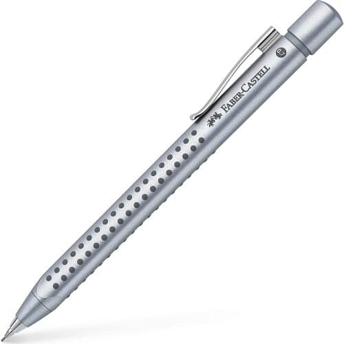 Faber-Castell Grip 2011 Mechanical Pencil 0.7mm - Silver, Made in Germany Drawing Writing Pencils