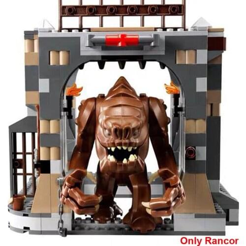 The Imperial Big Size 12cm Rancor Pit Jabbas Rancor Model Building Blocks Enlighten Bricks Character Toys For Children