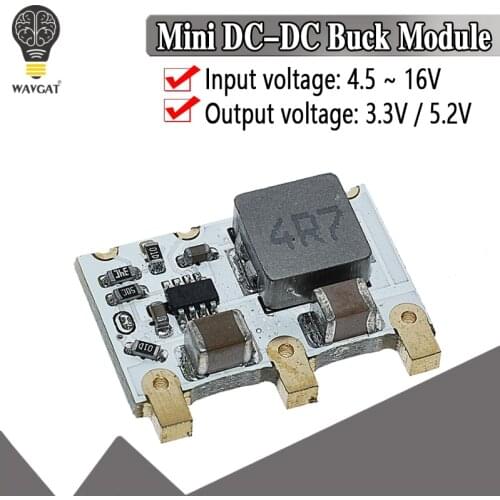 4A Mini DC-DC Buck Converter 6V-16V 9V 12V to 5V 3.3V Step-down Power Voltage Regulator Module Efficiency 98