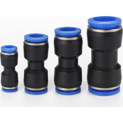 PU Plastic Pneumatic Fittings Cylinder 4-16mm for Air Water Hose Tube Push In Straight Gas Quick Connection Air Valve Connector