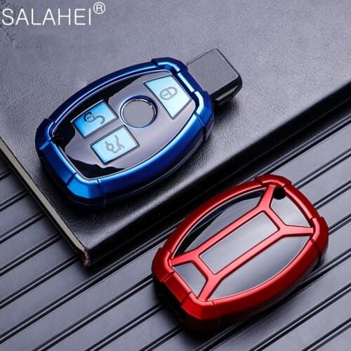 TPU Car Key Case Cover Shell For Mercedes Benz W204 W212 C180 GLK300 CLS CLK CLA SLK C S E Class Auto Car Accessories Interior