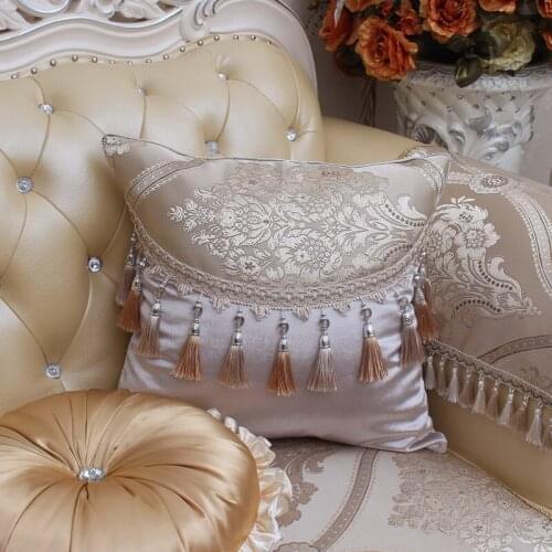 Upscale Jacquard luxurious Pillow Case Home Living Room Comfortable Hotel Home Supplies Pillow Cover Soft Pillowcase