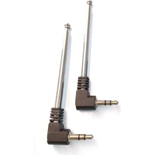 1pcs FM radio antenna phone antenna 3.5mm extensible antenna HIFI frequency modulation audio antenna 250mm