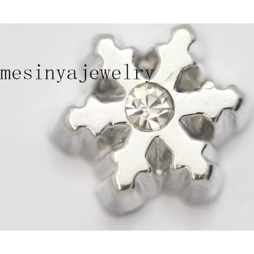 10pcs snowflake floating charms for glass locket, FC-960