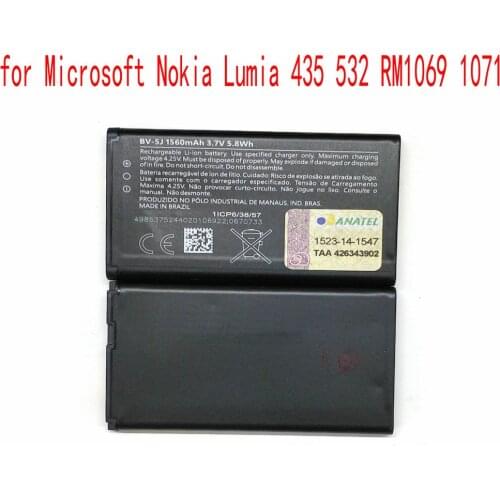 100% NEW Ansheng Original BV-5J 1560mAh battery for Microsoft Nokia Lumia 435 532 RM1069 1071 BV5J Mobile phone