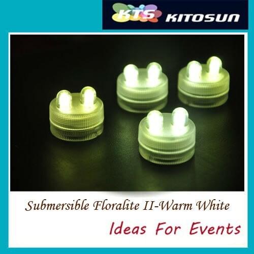 100pcs/Lot Super Bright 2LED Waterproof Underwater Submersible Floralyte LED Light For Wedding Party Events Holidays LIghting