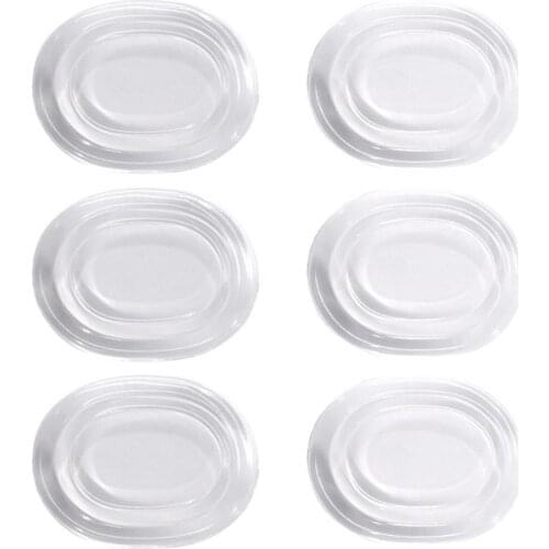 MagiDeal 6 Pieces Clear Drum Dampener Damper Gel Pads Percussion Instruments for Drums Tone Control