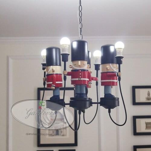 British soldiers English American soft sets pendant light boys and girls childrens rooms bedroom pendant lamp ya882