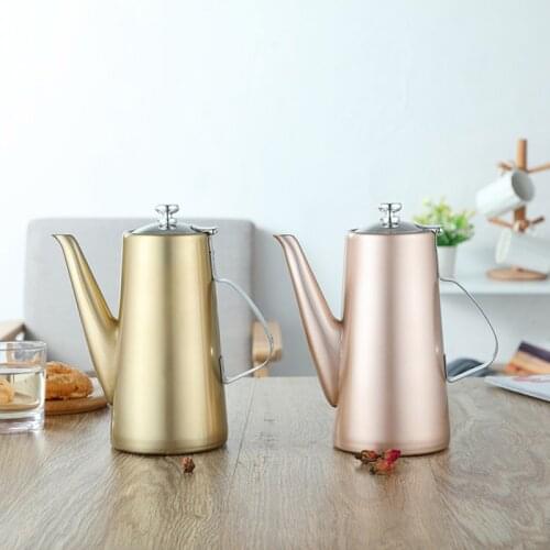 1500ML/2000ML Kettle Stainless Steel Large Capacity Tea Pot Coffee Pot Household Cold Kettle Hotel Restaurant Induction Cooker