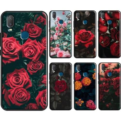 Colorful Flower Rose Peony Case For Vivo Y11 2019 V17 Neo V20 SE Y1S Y12 Y17 Y19 Y20 V11 i Y30 Y50 Y70 Y91C Coque