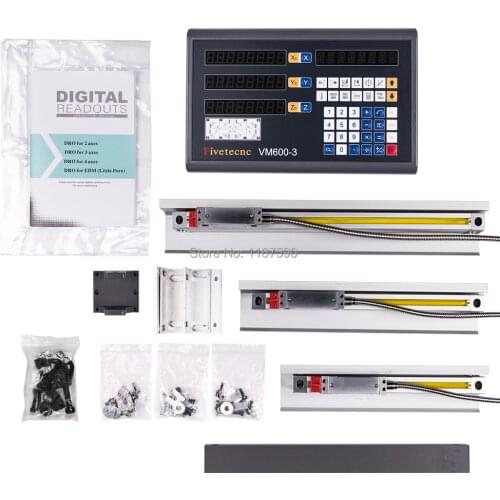 Digital display free shipping complete set milling/ lathe/ drill machine dro 3-axis digital readout with 3 pcs linear scales