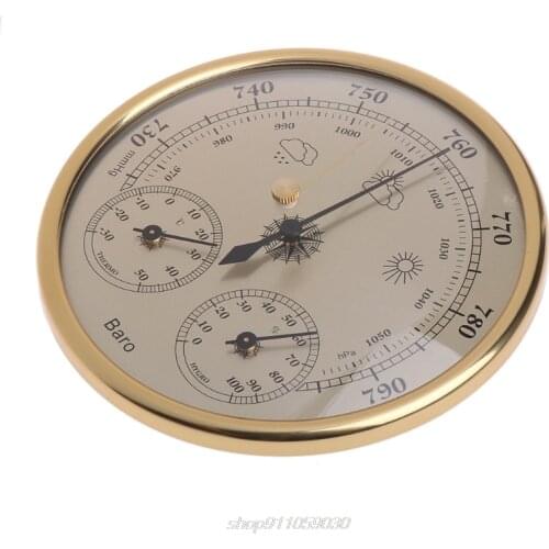 Wall Mounted Household Barometer Thermometer Hygrometer Weather Station Hanging F03 21 Dropshipping