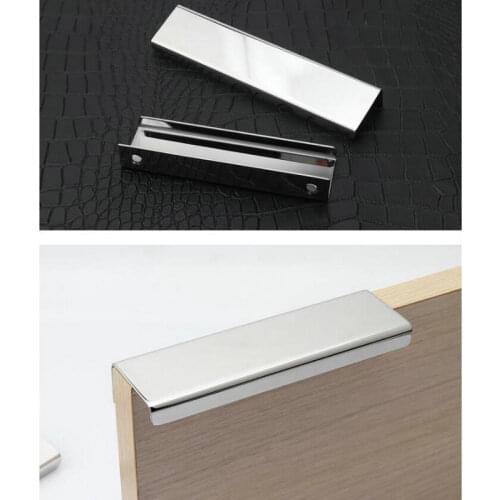 HQ SS10 STIANLESS STEEL 304 INVISIBLE Cupboard Closet Cabinet Handle Furniture Knob Ring Pull Drawer Locker Pull 2PCS/LOT