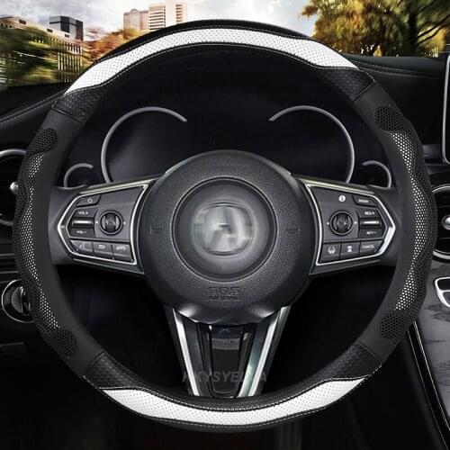 Microfiber Leather 38CM Car Steering Wheel Cover Anti-slip for Acura TL TSX MDX RSX Type S TLX ILX ZDX CL Auto Accessories