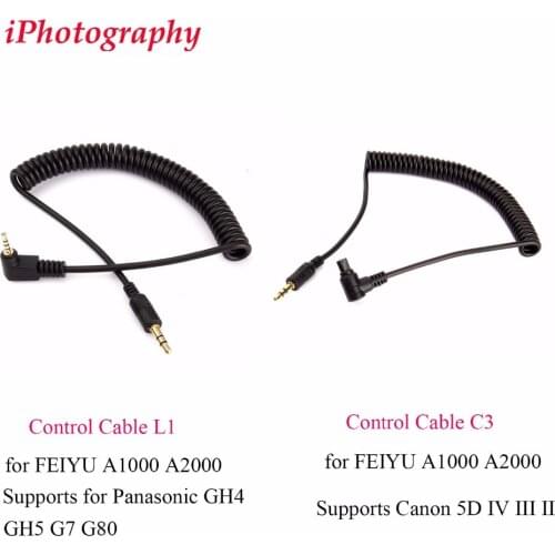 Control Cable L1 for FEIYU A1000 A2000 Supports for Panasonic GH4 GH5,Cable C3 for FEIYU A1000 A2000 Supports Canon 5D IV III II