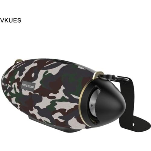 Camouflage H20+ Rugby Waterproof Bluetooth Speaker Super Bass Stereo Subwoofer MP3 Player AUX Portable Loudspeaker Bullet Design