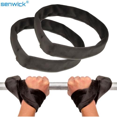 New 2pcs Adjustable Advanced Protection Soft Wrist Strap Grip Band Weightlifting Wrap Hand Fitness Support Strap