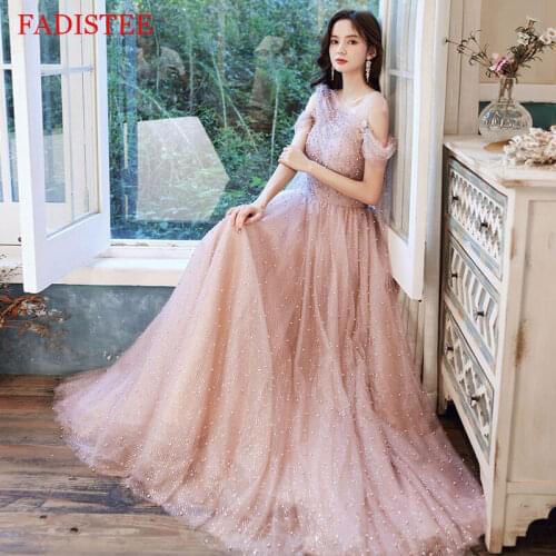 New Style Lace Pearls Evening Dresses Robe De Soirée De Mariage платье на выпускной Vestidos De Fiesta