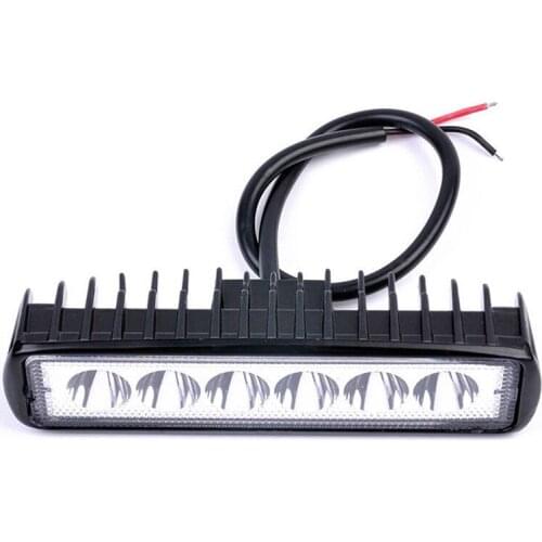 New 18W Super Bright Car Lights Work Bar 800LM Driving Fog Spot LED Lights for Car Offroad SUV Car Boat Lamp Universal Car light