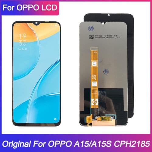 AMOLED 6.52 inch For Oppo A15 CPH2185 Display Touch Screen Digitizer Assembly Replacement For Oppo A15s CPH2179 LCD