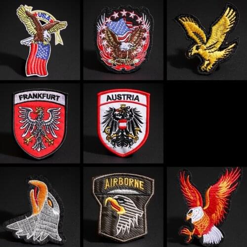 Eagle Germany Flag Embroidered Patch for Clothing Iron on Sew Applique Cute Fabric Clothes Shoes Bags DIY Decoration Patches