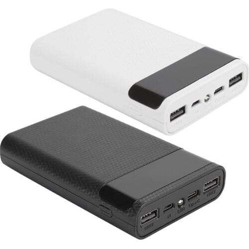 KA4 High Quality ABS 4 x 18650 Portable DIY Normal Battery Box No Welding Mobile Power Case Kit for Charging power bank kit